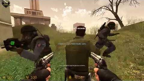 ZOMBIE ESCAPE MOD ON COUNTER-STRIKE: SOURCE, MAP: ZM_CLOUDS, secret place, CSS