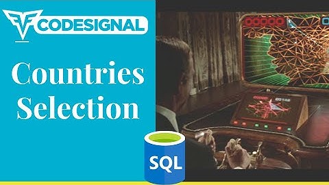 "Countries Selection" - Codesignal #02 - MySQL Solution
