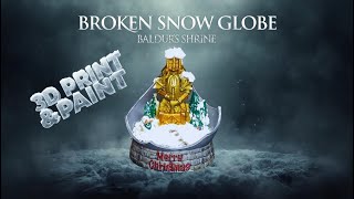 Baldur’s Shrine – Snow Globe 3D Print & Paint ❄️ #lotusthalia #3dprinting #christmas #noel screenshot 4