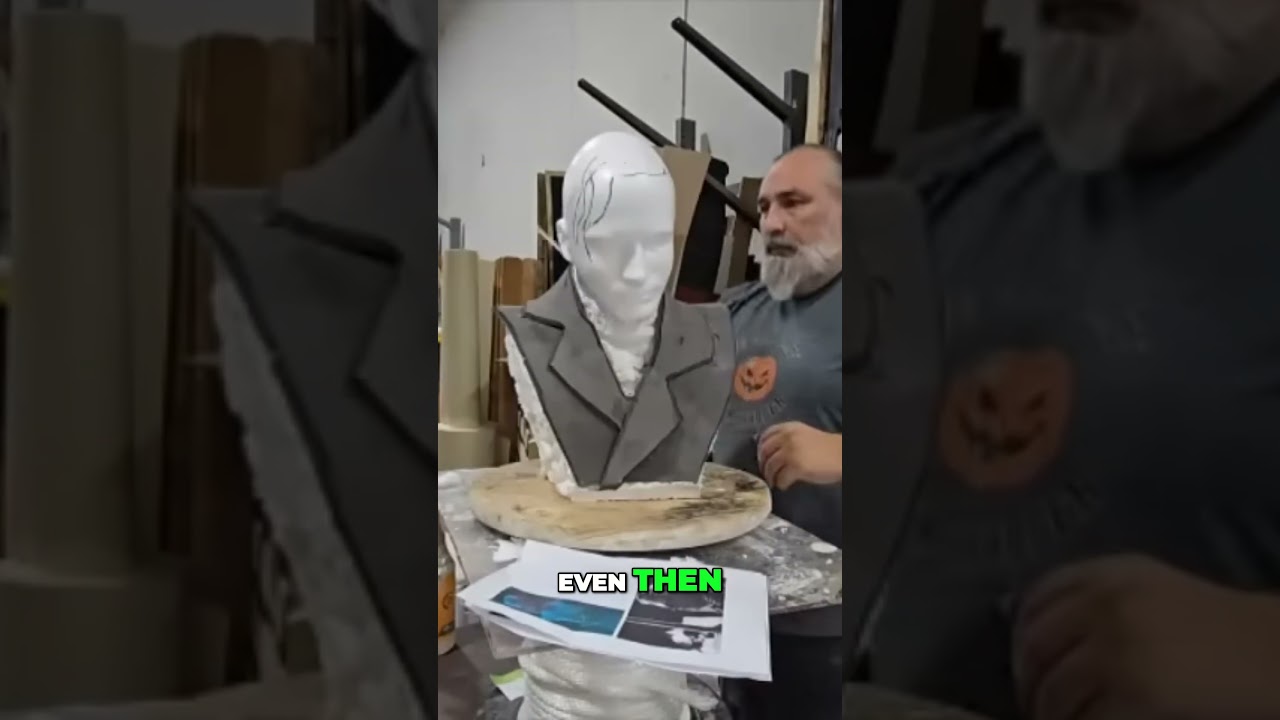 Part 10 DIY Graveyard Bust Sculpting Secret  Level Up Your Art with THIS Reference Trick! #sculpture