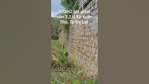 500m2 giá giảm còn 2,2 tỉ Xã Xuân Thọ, Tp Đà Lạt p02. 0962004900 #shorts