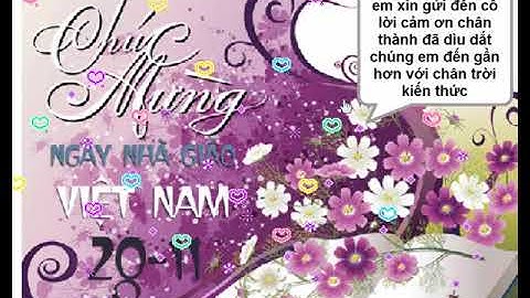 Lập trình Scratch: 20/11 - Thiệp tặng thầy cô