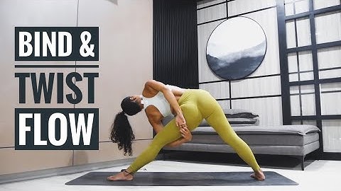 Bind and twist yoga flow