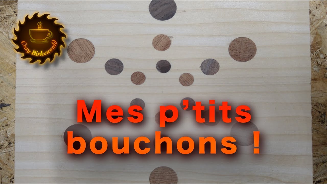 Technique de menuiserie : les mèches à bouchonner