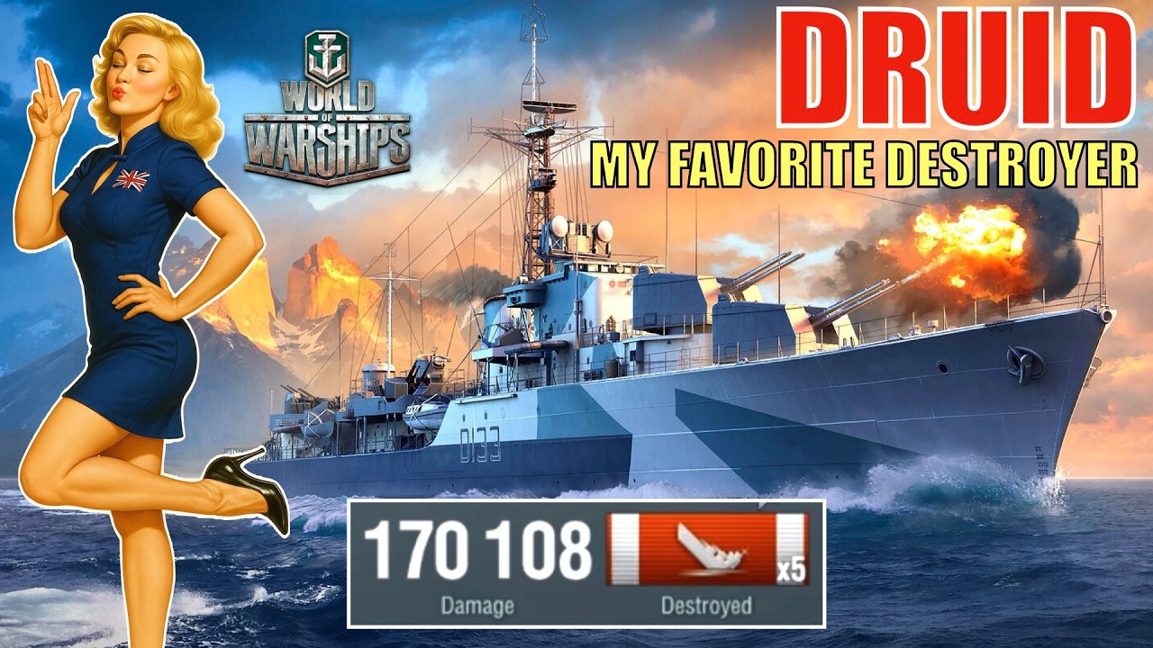 My favorite destroyer, HMS Druid, Kraken nail biter game