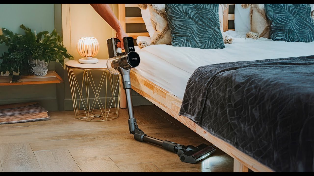 Camry CR 7063 Cordless Stick Vacuum Cleaner | High-Power 2-Battery System for Large Homes.