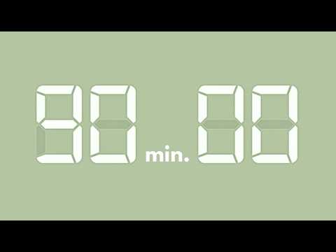 90 minute countdown timer⏱ ticking digital clock