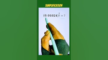 Simplifying exponent with decimal math problem #shorts #maths #exponents #simplification