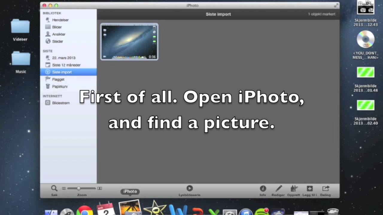How to view a picture in fullscreen on mac!