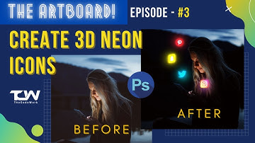THE ARTBOARD | Episode 03: Photoshop Hacks 2021 || Create 3D, Neon icons in 12 Minutes