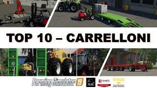 TOP 10 ️ BEST MOD FARMING SIMULATOR 19  CARRELLONI (Low loader) #nicko87