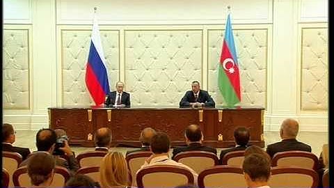 İlham Əliyevin və Rusiya Prezidenti Vladimir Putinin mətbuata bəyanatları
