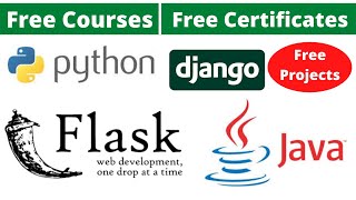 Udemy Free Certificate Courses | Java Tutorial | Python Django Flask Projects Online Classes
