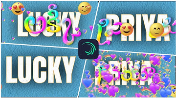 3D Titlecard Intro Trending Name Art Video Editing in Alightmotion instagram trending video editing