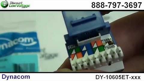 Dynacom Cat5e RJ45 Ethernet Keystone Jack Overview – Contractor-Favorite Ethernet Jacks – YouTube