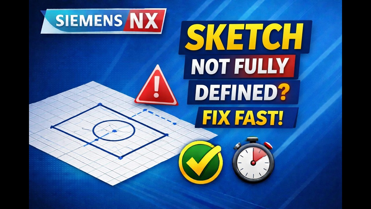 Why Your Sketch is NOT Fully Defined in NX (Fix Fast!) - YouTube