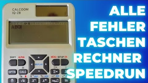All errors on a Calcoom IQ-Z8 calculator in one video! #speedrun