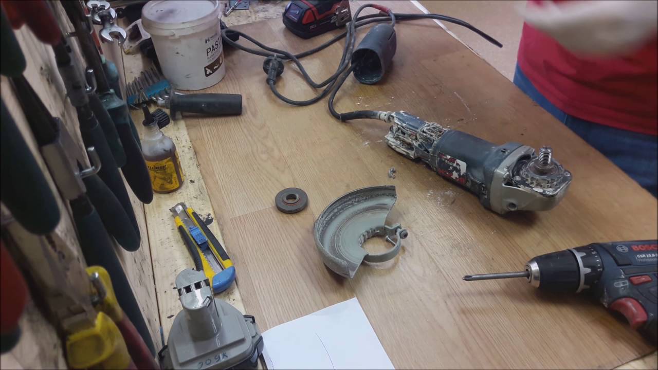 How To Disassemble And Repair Bosch Small Angle Grinder 125 Mm