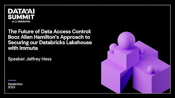 Future Data Access Control: Booz Allen Hamilton’s Way of Securing Databricks Lakehouse with Immuta