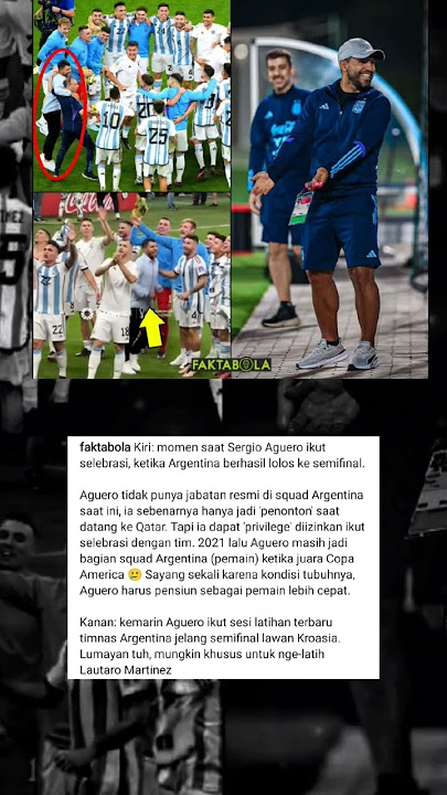 Sergio Aguero Ikut Selebrasi 🇦🇷