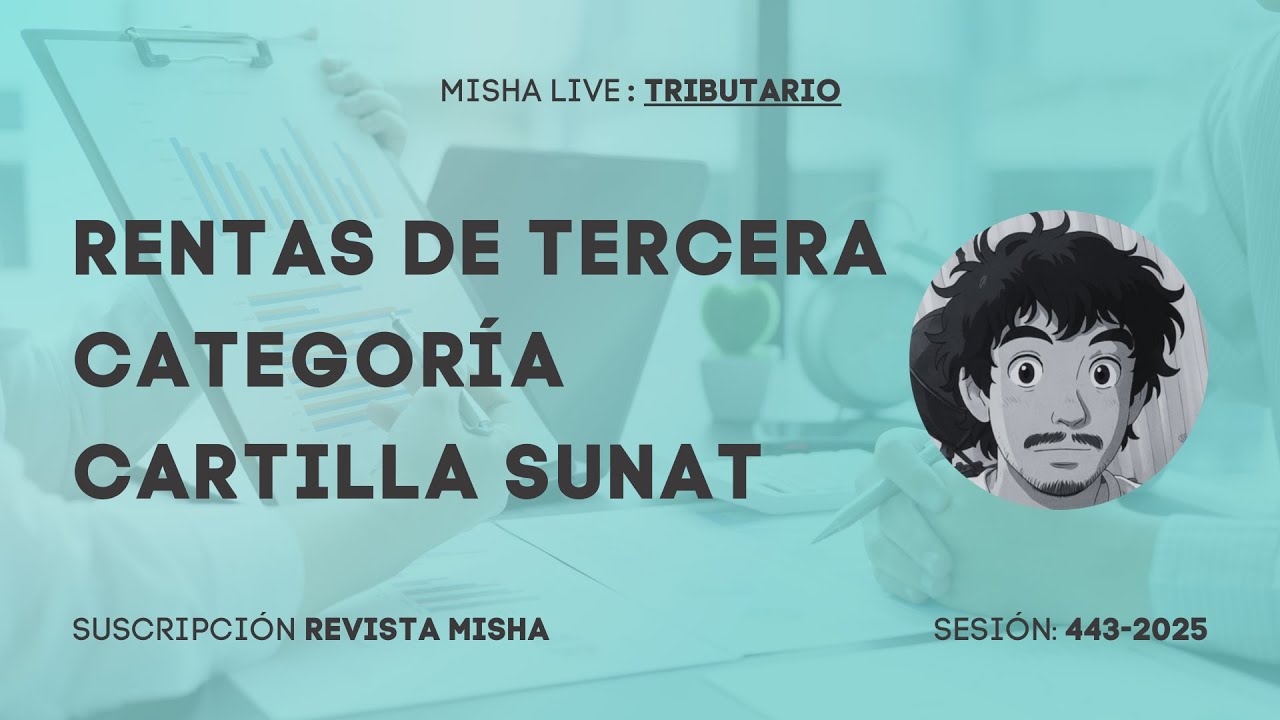 Rentas de Tercera Categoría 2026 Cartilla SUNAT