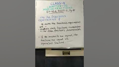 Class-4, Maths, Chapter-10, More on Fractions, Ex-10A, Part-7