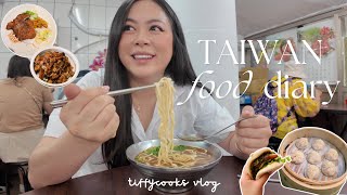 TAIWAN food diaries🧋🍜 🍢 (night market, soup dumplings, beef noodle soup)
