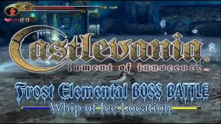 Castlevania: Lament of Innocence - Leon Belmont VS Frost Elemental [BOSS BATTLE]