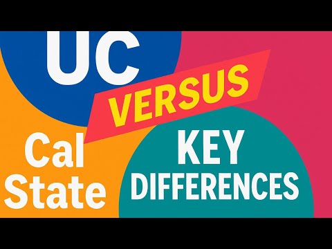 UC vs CSU: