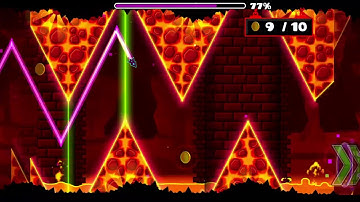 Geometry Dash 2.1 level 21 Fingerdash 100% Complete (All coins)