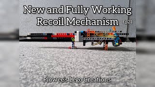 New & Fully Working Recoil Mechanism- Lego Recoiling Cannon Ep21