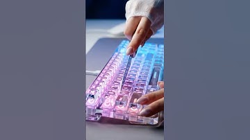 AI ASMR (Veo 3) Glass Keyboard Slice ✨ | 투명 유리 키보드 자르기