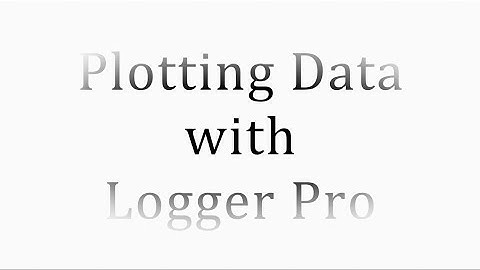 Plotting Data with Logger Pro