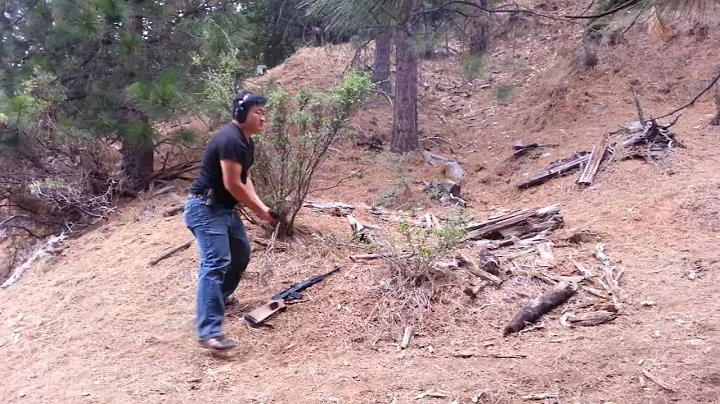 Rapid shooting: Vepr AK74 5.45x39 and Glock 17 9mm at Stanislaus National Forest