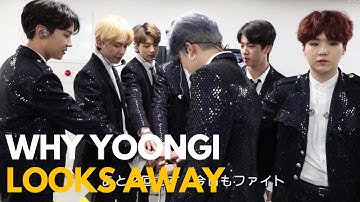 SUGA always looks away from his bts members when this happens
