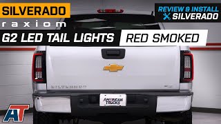 20072013 Silverado 1500 Raxiom G2 LED Tail Lights; Red Smoked Review & Install