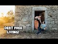 Couple Stays Mortgage-Free Building Stone Tiny Home! Off-Grid Homestead in Portugal