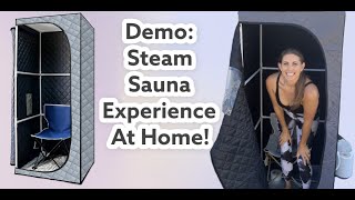 The athome Steam Sauna experience! Demo and Review! #founditonamazon