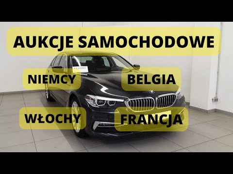 AUKCJE SAMOCHODOWE / NIEMCY / BELGIA / FEANCJA / WŁOCHY / KUP AUTO Z NIEMIEC