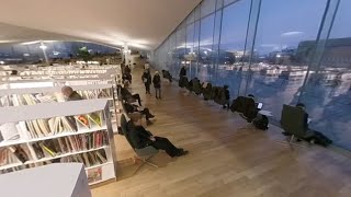 360度動画で見る「世界一」の図書館　北欧デザインの美