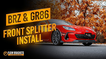 How to Install our Front Splitter on the new BRZ & GR86 | Flow Designs