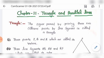Triangle and parallel lines