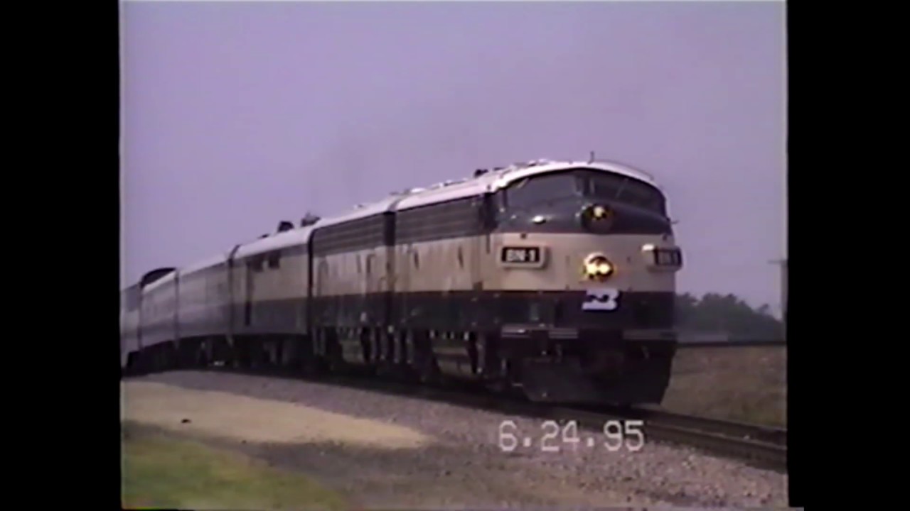 Galesburg RR Days 1995 BN F units and Metra train
