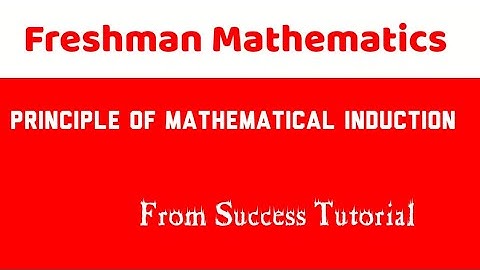 Mathematical Induction| Chapter 2 part 3a|Math for freshman|Ethiopian University  freshman course