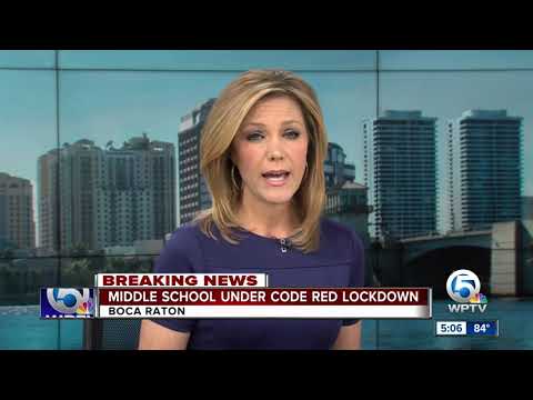 Loggers' Run Middle School in suburban Boca Raton on code red lockdown