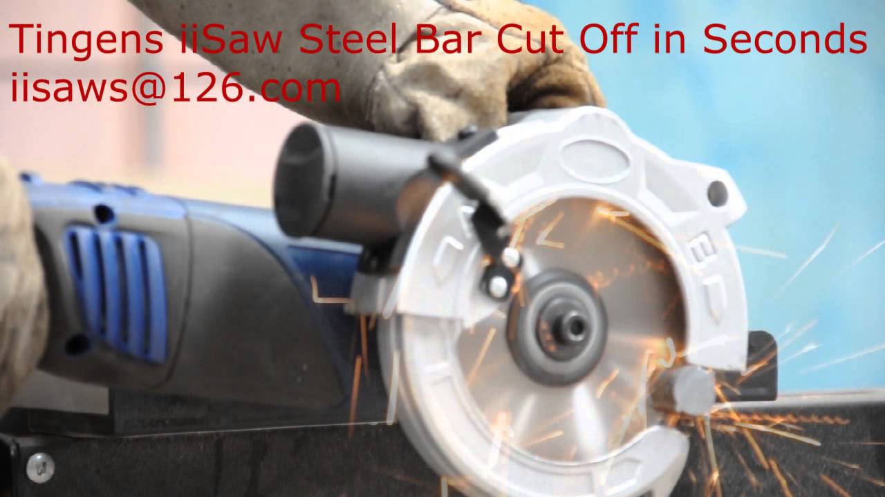 Tingens iiSaw Steel Bar Cut Off in Seconds