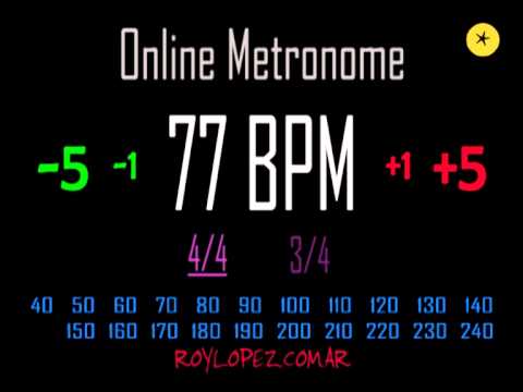 77 bpm metronome