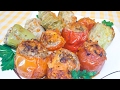 Овощи, фаршированные мясом, запеченные в духовке – вкусный рецепт!