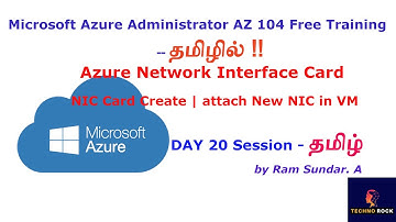 Azure Administrator AZ-104 Day 20 - Azure Network Interface Card | Create & Attach additional NIC