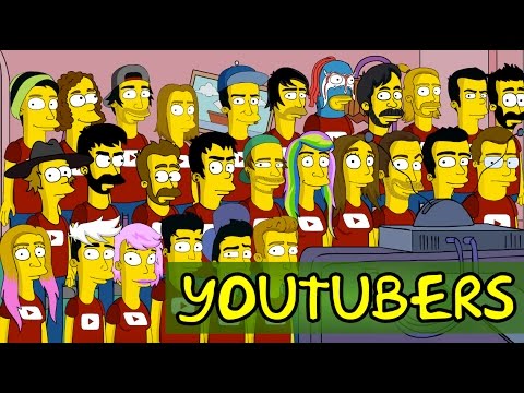 Intro Los Simpsons con YOUTUBERS - The Simpsons intro with YouTubers.